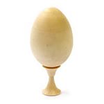 Деревянное яйцо с подставкой